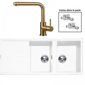 Pack : BRADANIT 3333 BLANC + AVISIO ECO 90 LAITON