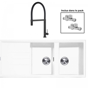 Pack : BRADANIT 3333 BLANC + TANARO ALL BLACK