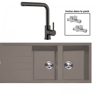 Pack : BRADANIT 3333 MOKA + AVISIO ECO 90 BLACK