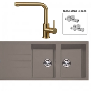 Pack : BRADANIT 3333 MOKA + AVISIO ECO 90 LAITON