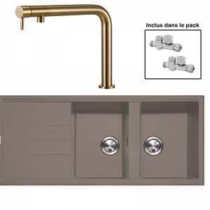 Pack : BRADANIT 3333 MOKA + FINO LAITON 316
