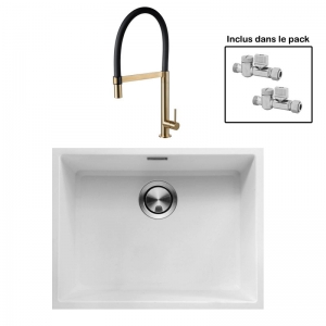 Pack : BRADANIT 51 U BLANC + TANARO LAITON