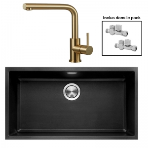 Pack : BRADANIT 73 U NOIR + AVISIO ECO 90 LAITON