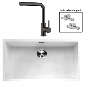 Pack : BRADANIT 73 U BLANC + AVISIO ECO 90 BLACK