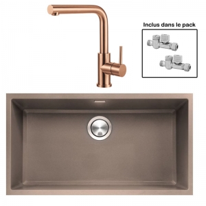 Pack : BRADANIT 73 U MOKA + AVISIO ECO 90 CUIVRE