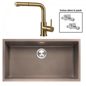 Pack : BRADANIT 73 U MOKA + AVISIO DOUCHETTE LAITON ECO90