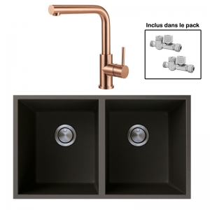 Pack : BRADANIT 3636 U NOIR + AVISIO ECO 90 CUIVRE