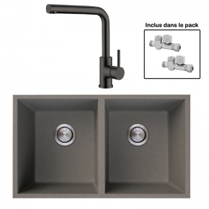 Pack : BRADANIT 3636 U GRIS + AVISIO ECO 90 BLACK