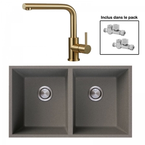 Pack : BRADANIT 3636 U GRIS + AVISIO ECO 90 LAITON