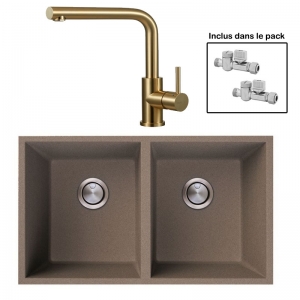 Pack : BRADANIT 3636 U MOKA + AVISIO ECO 90 LAITON