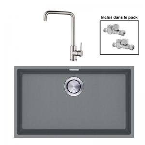 Pack : BRADANIT 62 U GRIS + ARRONE INOX