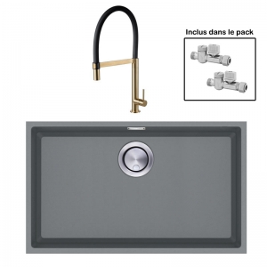 Pack : BRADANIT 62 U GRIS + TANARO LAITON