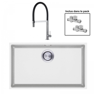 Pack : BRADANIT 62 U BLANC + TANARO BLACK