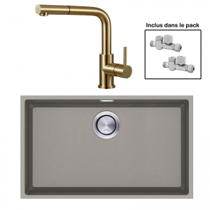 Pack : BRADANIT 62 U MOKA + AVISIO DOUCHETTE LAITON ECO90