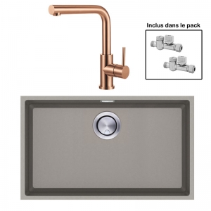 Pack : BRADANIT 62 U MOKA + AVISIO ECO 90 CUIVRE