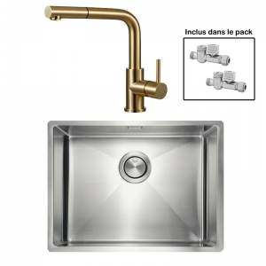 Pack : ALLARO 55 + AVISIO DOUCHETTE LAITON ECO90