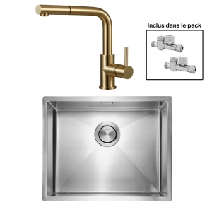 Pack : ALLARO V50 VIBRE + AVISIO DOUCHETTE LAITON ECO90