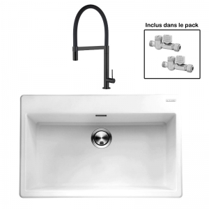 Pack : BRADANIT 73 BLANC + TANARO ALL BLACK