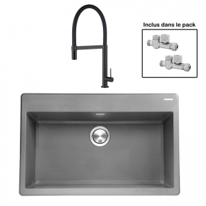 Pack : BRADANIT 73 GRIS + TANARO ALL BLACK