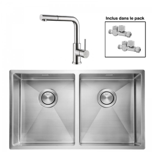 Pack : ALLARO 3434 + AVISIO DOUCHETTE 90 INOX