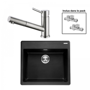 Pack : BRADANIT 51 NOIR + CERAMI DOUCHETTE INOX