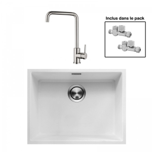 Pack : BRADANIT 51 U BLANC + ARRONE INOX