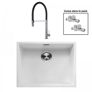 Pack : BRADANIT 51 U BLANC + TANARO BLACK