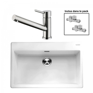 Pack : BRADANIT 73 BLANC + CERAMI INOX