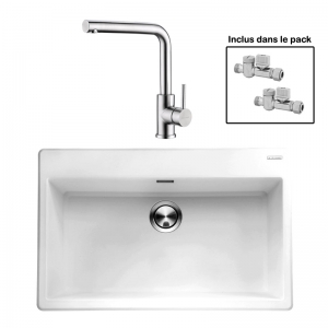 Pack : BRADANIT 73 BLANC + AVISIO ECO 45 INOX