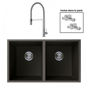 Pack : BRADANIT 3636 U NOIR + TANARO INOX
