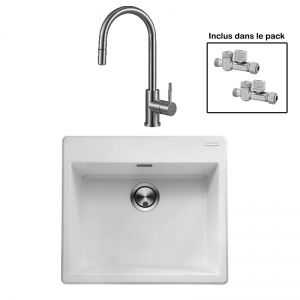 Pack : BRADANIT 51 BLANC + ALLIA DOUCHETTE INOX