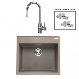 Pack : BRADANIT 51 MOKA + ALLIA DOUCHETTE INOX