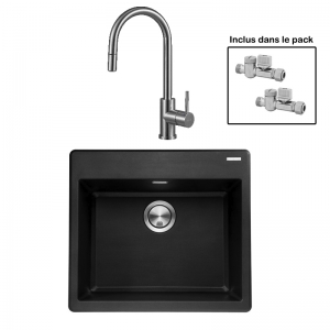 Pack : BRADANIT 51 NOIR + ALLIA DOUCHETTE INOX