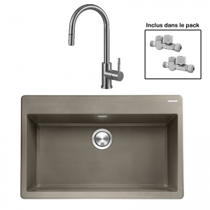 Pack : BRADANIT 73 MOKA + ALLIA DOUCHETTE INOX