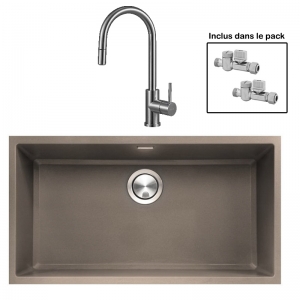 Pack : BRADANIT 73 U MOKA + ALLIA DOUCHETTE INOX