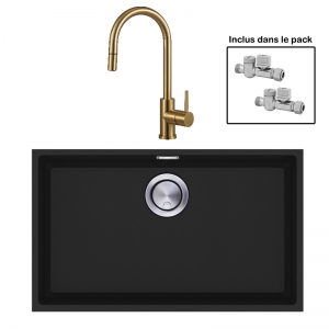 Pack : BRADANIT 62 U NOIR + ALLIA DOUCHETTE GOLD