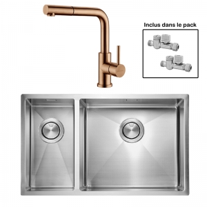 Pack : ALLARO 1845 + AVISIO DOUCHETTE CUIVRE ECO90